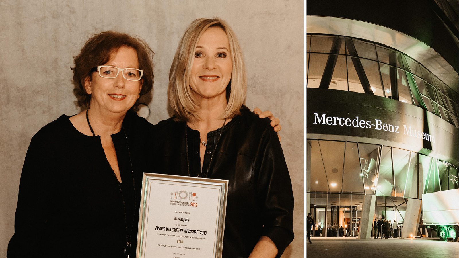 Jutta Kirberg Simone Lenz Award der Gastfreundschaft Mercedes Benz Kirberg Catering Header